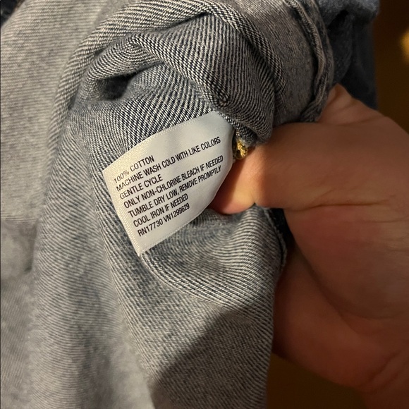 Ava & Viv Blue Long Sleeve Denim Dress - Picture 9 of 12